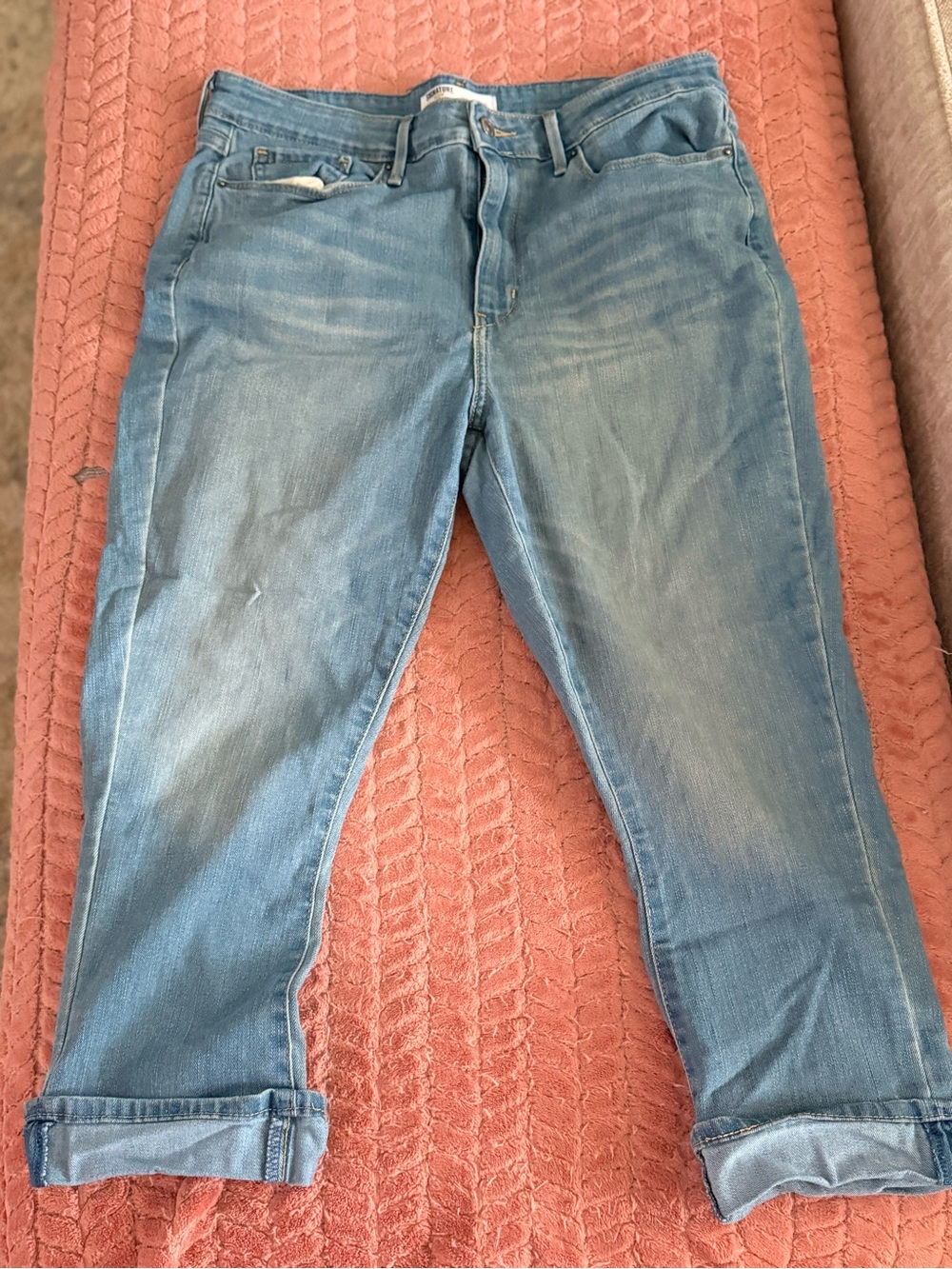 Signature by Levi Strauss Light Blue Relaxed Jeans